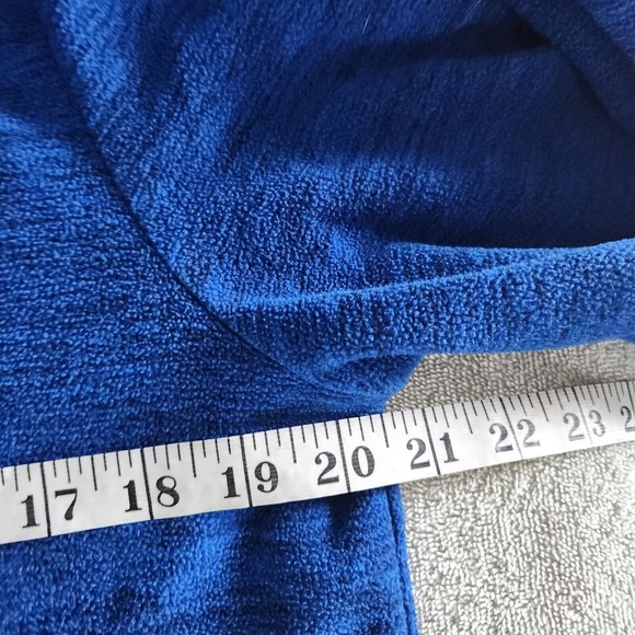 DSG Blue Fleece Pullover Hoodie Mens Sweatshirt Drawstring Hooded Size S - Picture 7 of 7